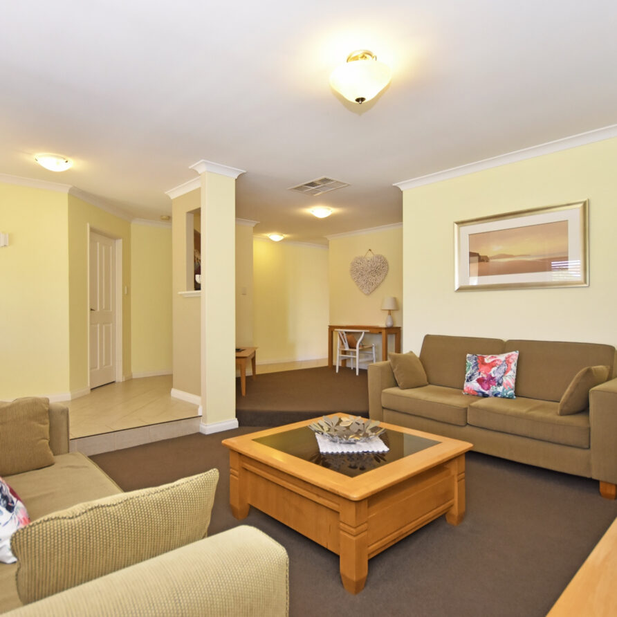 Formal lounge at castaway  perth holiday stays Formal lounge at castaway
