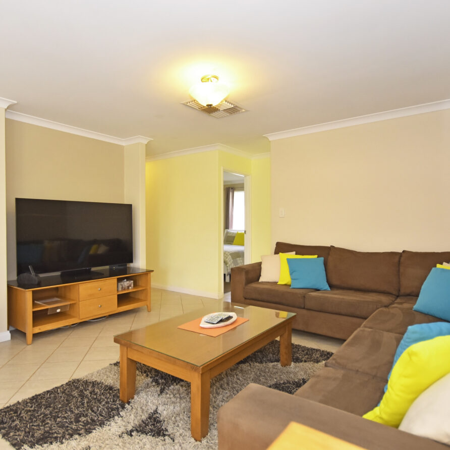 Large corner sofa in the family area  perth holiday stays Large corner sofa in the family area