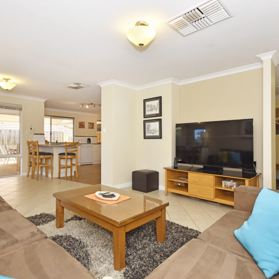 Family area at castaway  perth holiday stays Family area at castaway