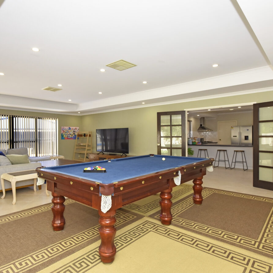 Games room  perth holiday stays This large games room complete with pool table is fun for all the family
