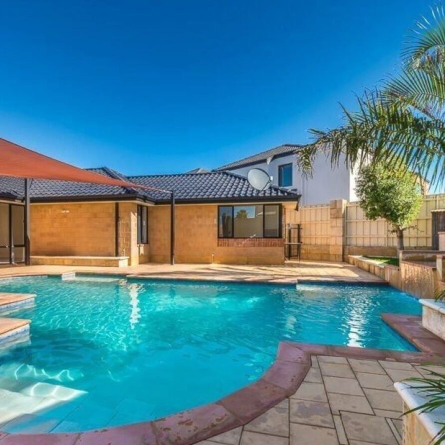 Stunning below ground pool at beachside retreat  perth holiday stays Stunning below ground pool at beachside retreat