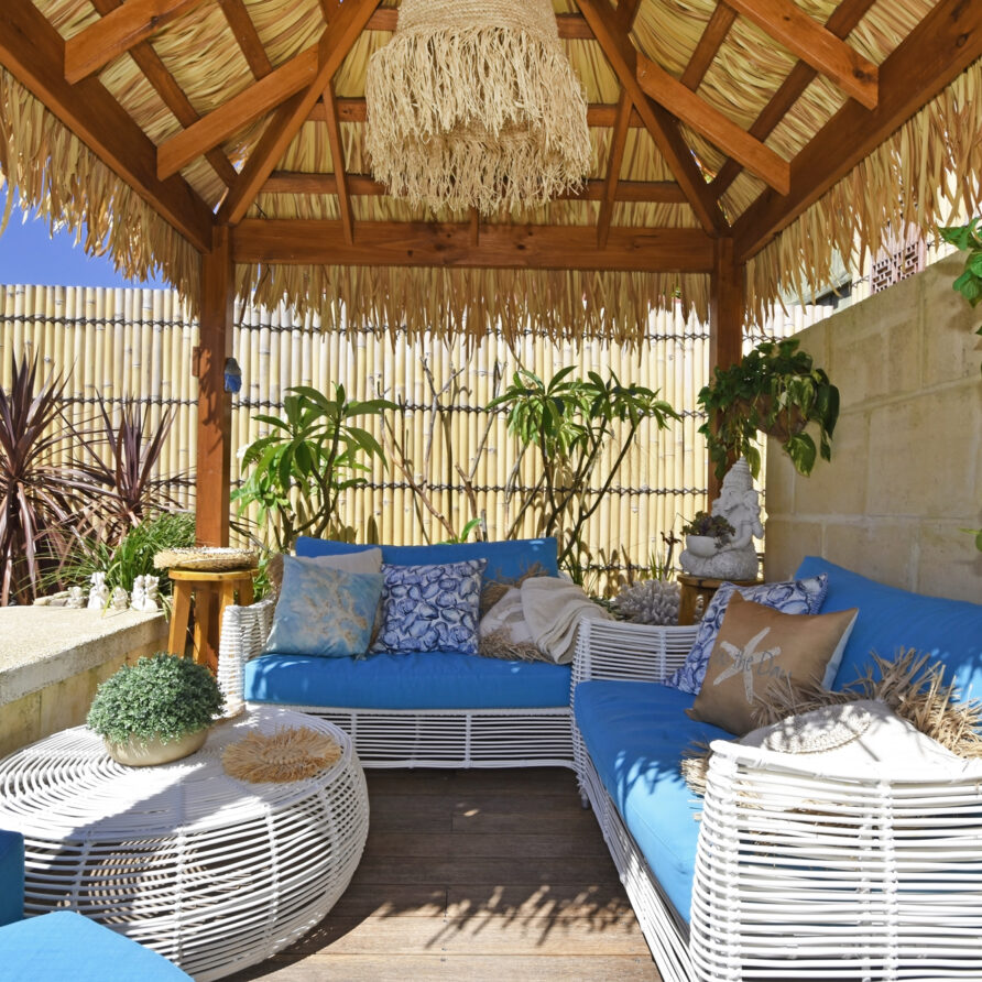 A sunken bali style gazebo  perth holiday stays A sunken bali style gazebo