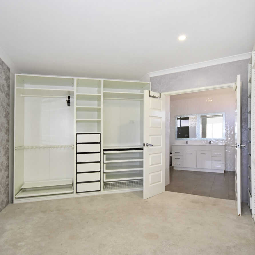 Large walk in wardrobe in master bedroom  perth holiday stays Large walk in wardrobe in master bedroom