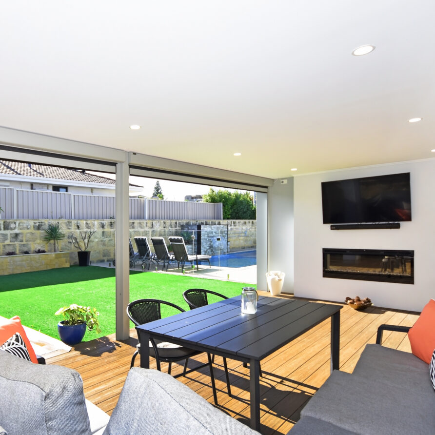 Even a tv outside for you to enjoy  perth holiday stays