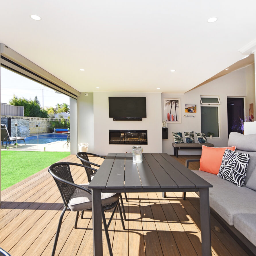 Stunning alfresco area  perth holiday stays